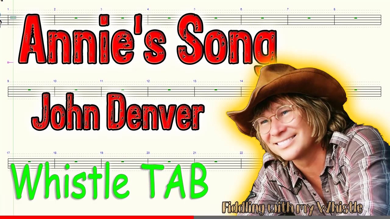 Annie's Song - John Denver - Tin Whistle - Play Along Tab Tutorial