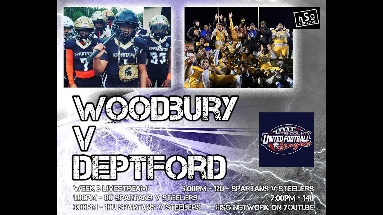 TCUFL Live. Woodbury Steelers v Deptford Spartans Live!