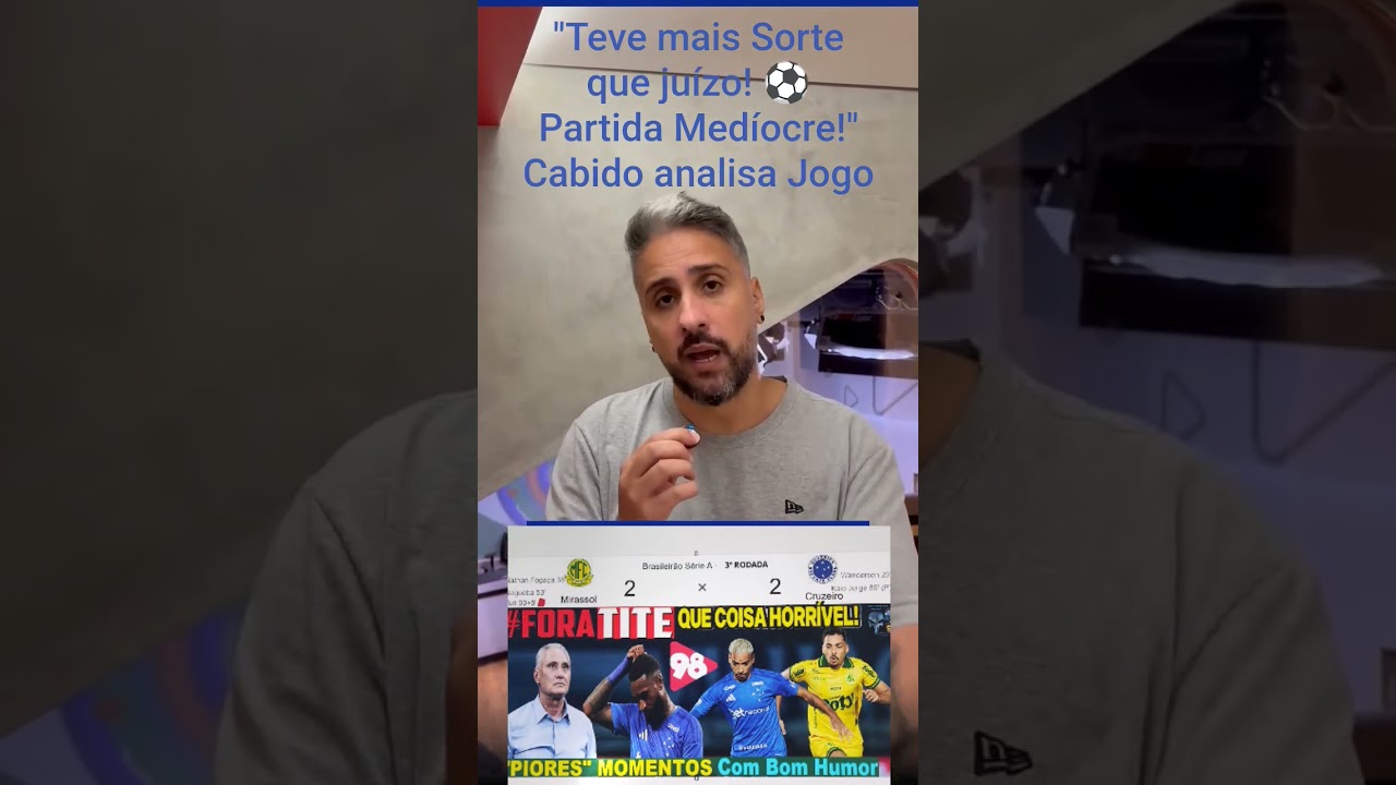 Mirassol 2 x 2 Cruzeiro ⚽ An&aacute;lise perfeita do empate med&iacute;ocre do #cruzeiro #mirassol 😡#foratite