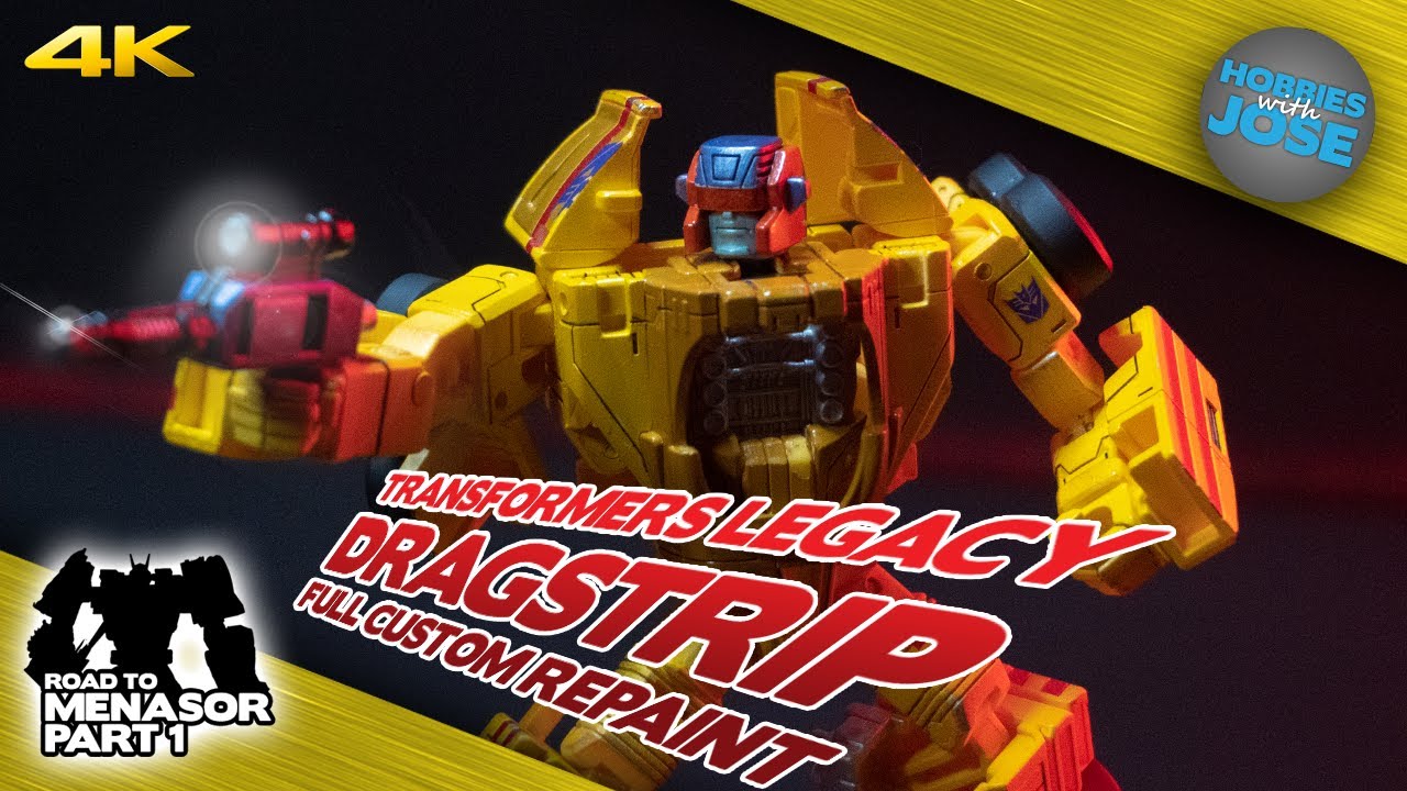 Transformers Legacy Dragstrip Full Customization & Repaint - 4K