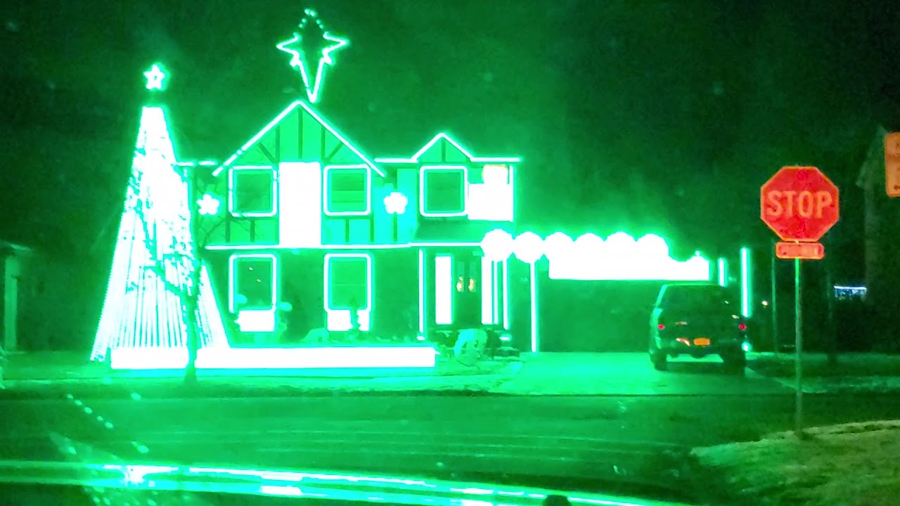 Christmas Lights display North Tonawanda NY 2019 (song 1)