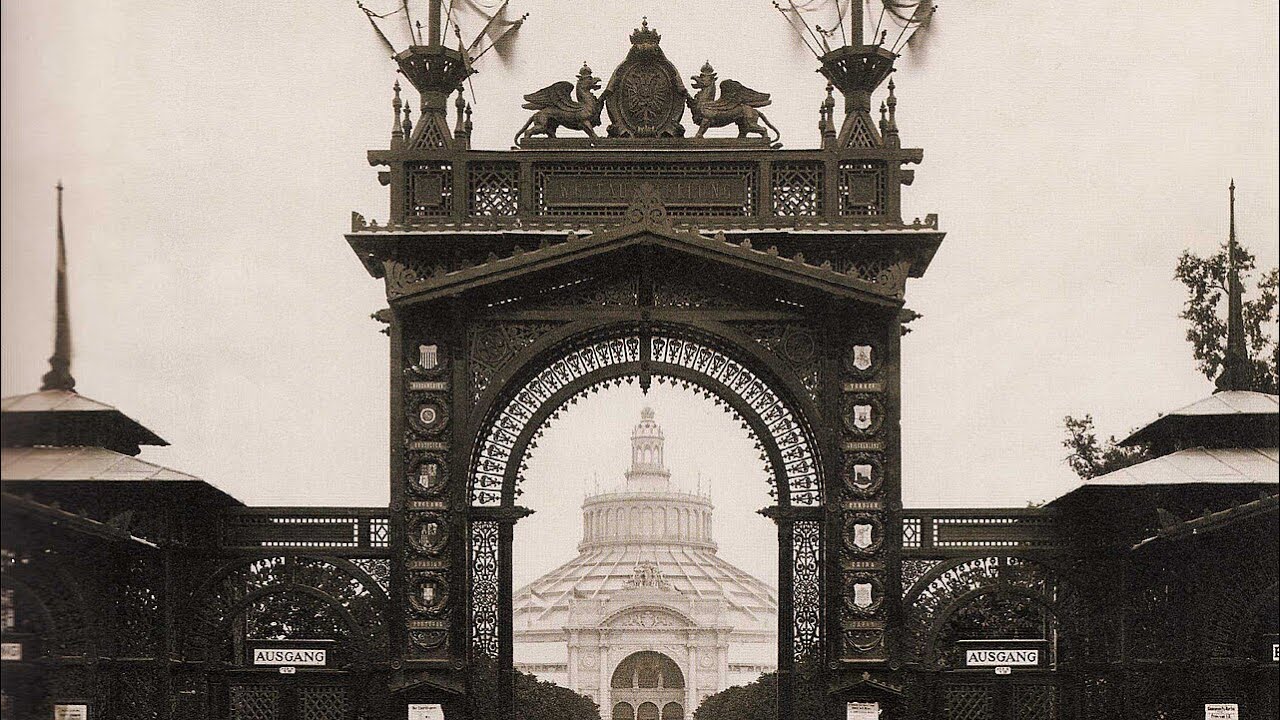 Gryphons of Tartary & The World’s Fairs; 1873 Vienna “Rotunda” + 1888 Barcelona Column Old World