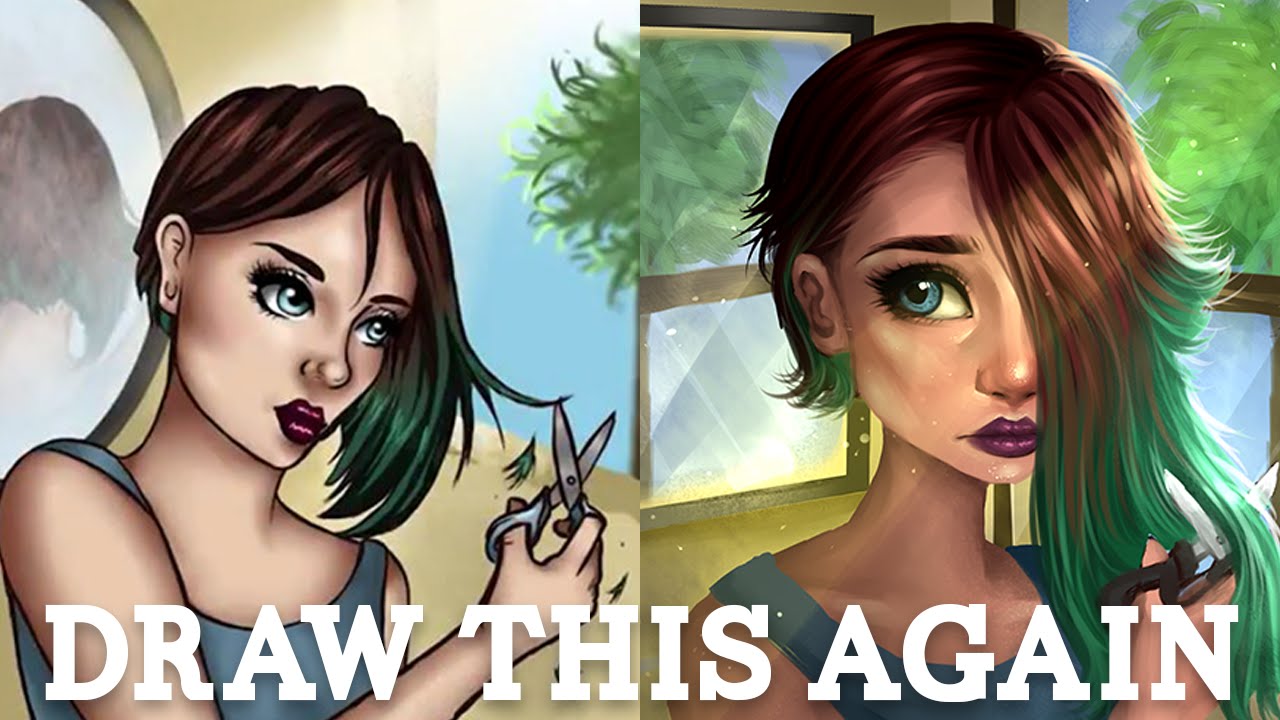 DRAW THIS AGAIN Challenge! #4 | Jenna Drawing