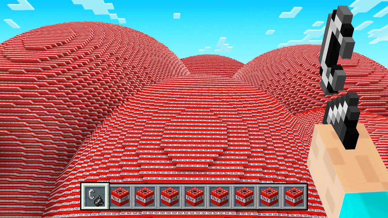 Minecraft, But We Blew Up 1 MILLION Super TNT