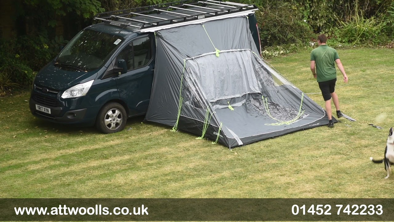 Outdoor Revolution Cayman Cona (Poled) Awning Pitching & Packing (Real Time) Video