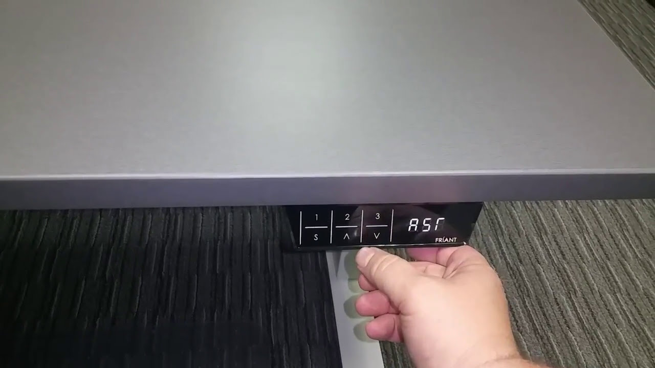Reset Your Desk In Seconds With This Trick, (This fix works for most sit stand bases).