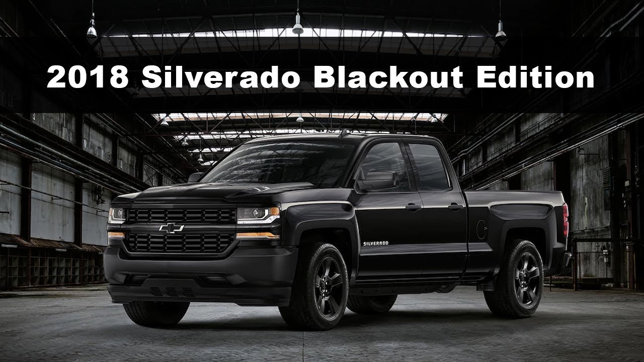 Chevrolet Silverado Blackout Edition Comparison