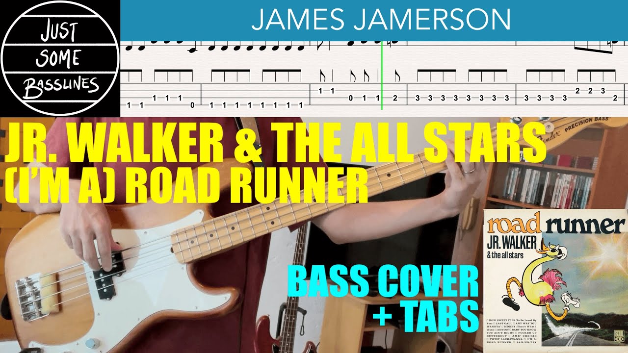 James Jamerson // Jr. Walker & The All Stars - (I'm A) Road Runner // BASS COVER + TABS