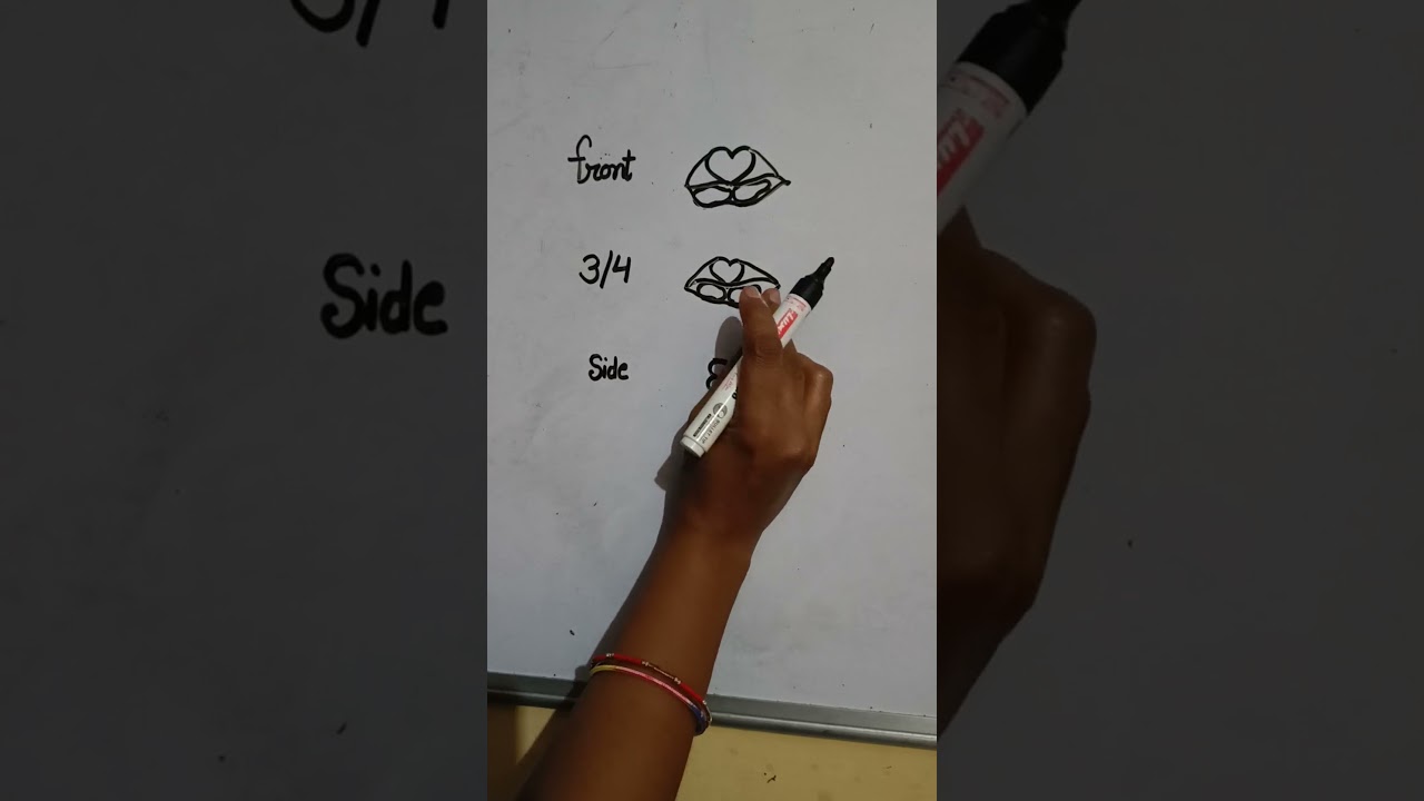 How to draw lips 💋 #art #shortfeed #sub #easy #drawing #pgplus