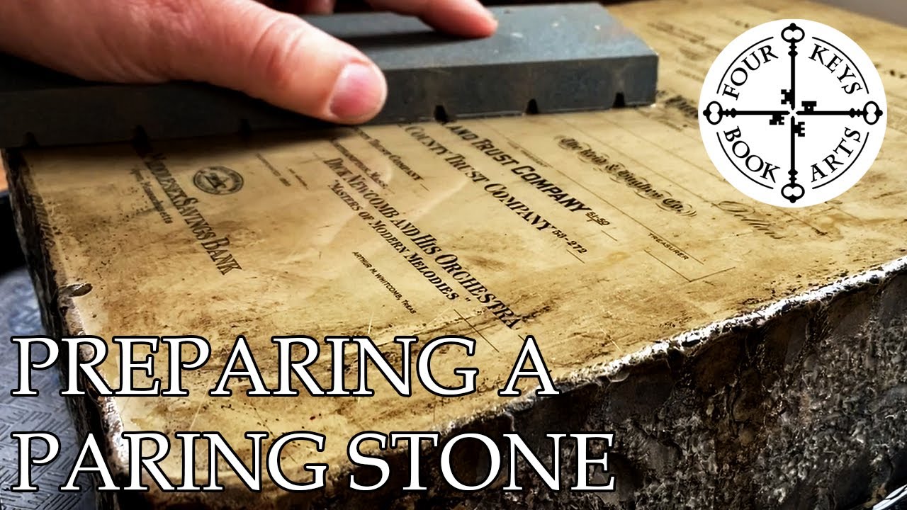 Preparing a Lithography Stone For Paring Leather