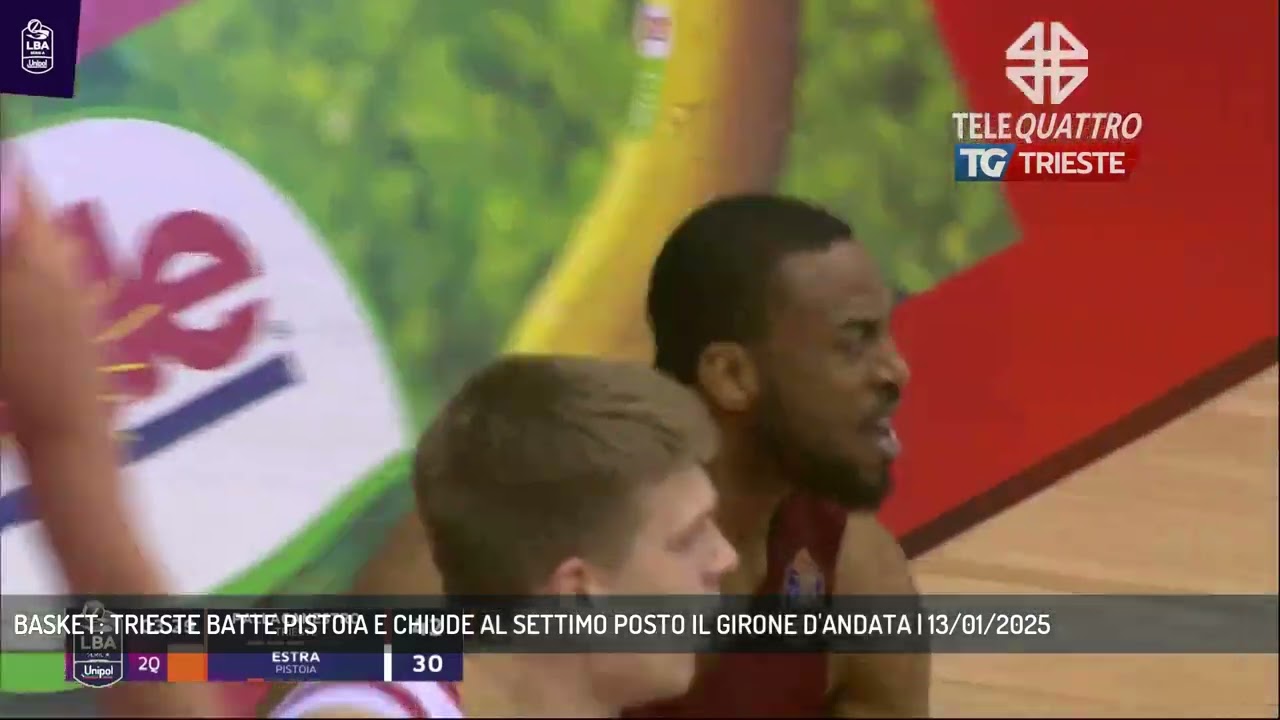 BASKET: TRIESTE BATTE PISTOIA E CHIUDE AL SETTIMO POSTO IL GIRONE D'ANDATA | 13/01/2025