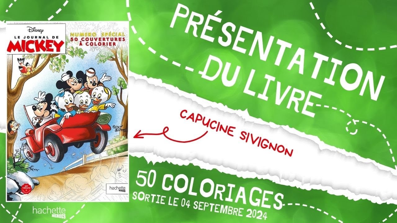 Le journal de Mickey - 50 couvertures à colorier - Hachette Heroes