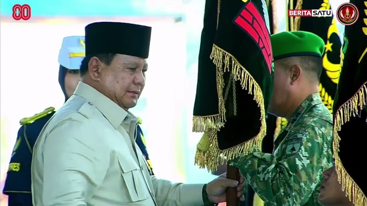 Momen Prabowo Lantik Wakil Panglima dan Kukuhkan Satuan Baru TNI #beritasatu