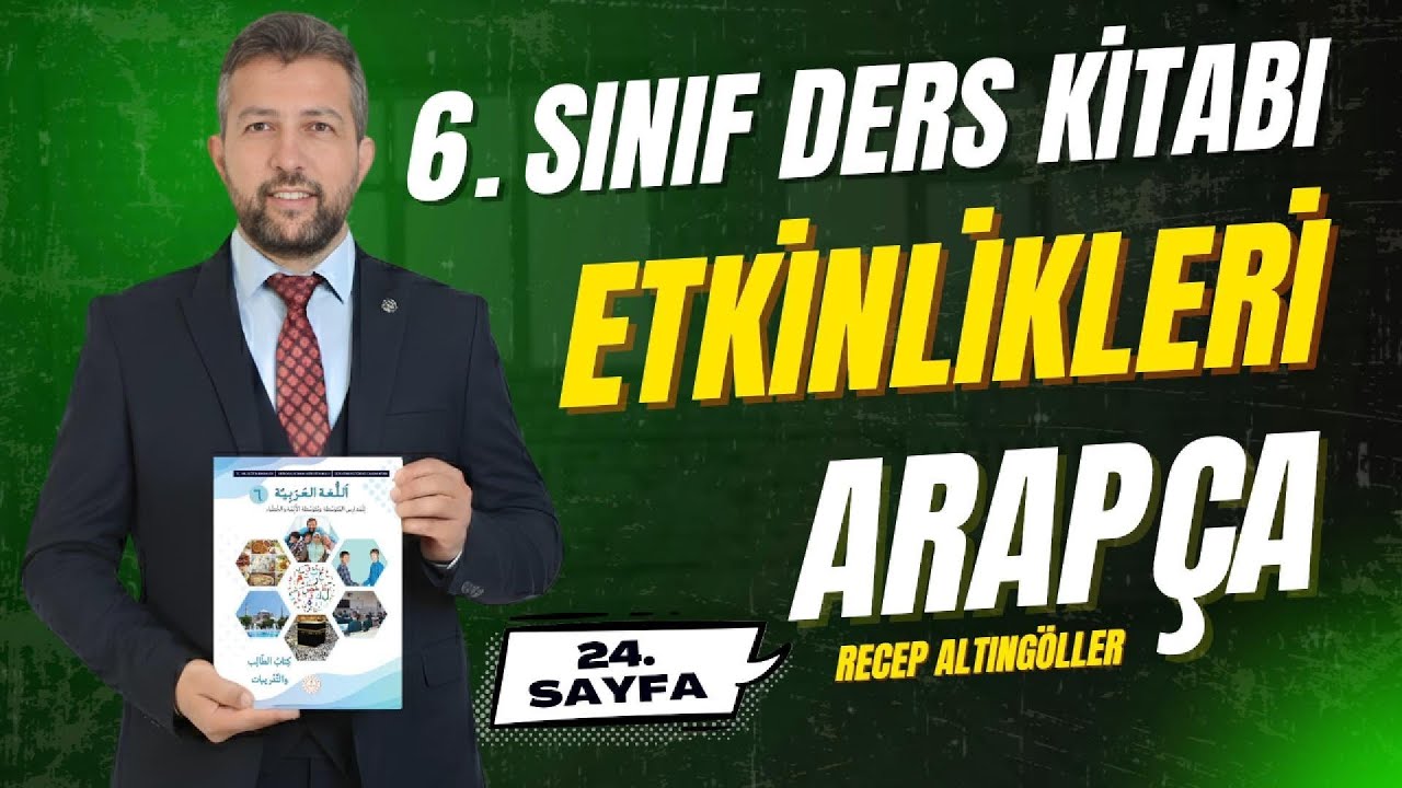 6. Sınıf Arapça Kitabı 24. Sayfa Etkinliği (Mazi Fiil-Zamirler Eşleştirmeleri)