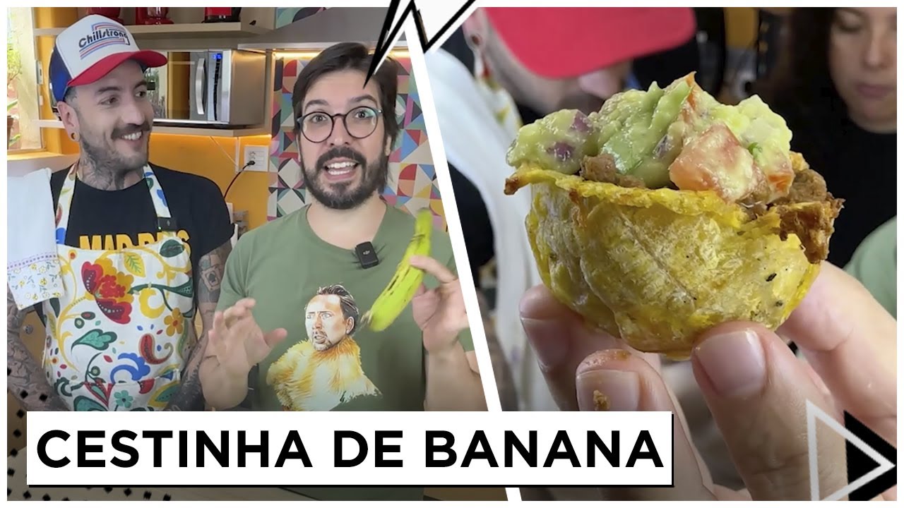 TESTE: Cestinha de Banana Assada Recheada