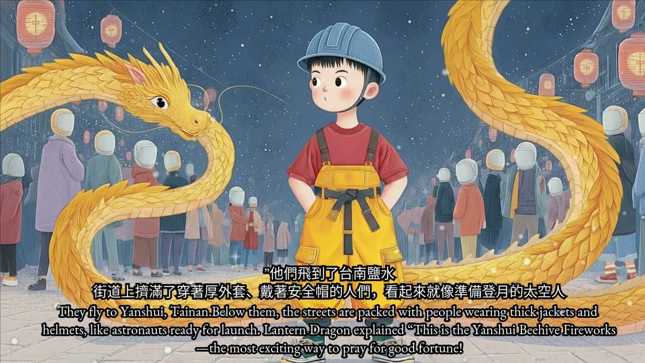《追光的孩子：元宵奇幻之旅｜從鹽水蜂炮到炸寒單，最完整的台灣元宵民俗繪本》
