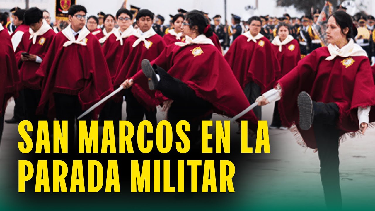 ¡Universidad de San Marcos en el Desfile Cívico Militar 2025!