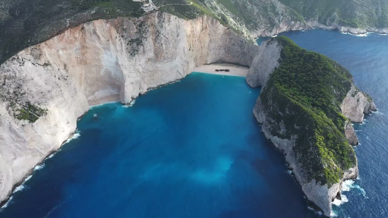 Drone Fly Over Zakynthos, Greece