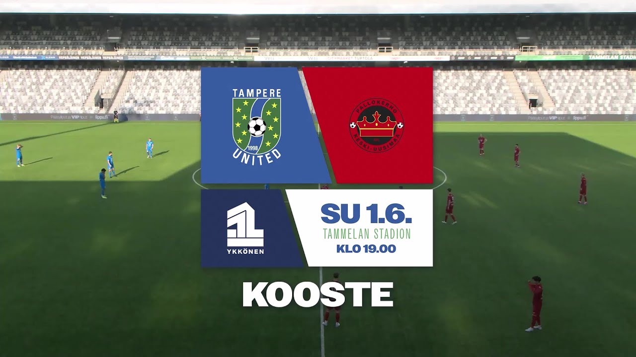 KOOSTE: Tampere United – PKKU / Ykkönen / 1.6.2025 / Tammelan Stadion