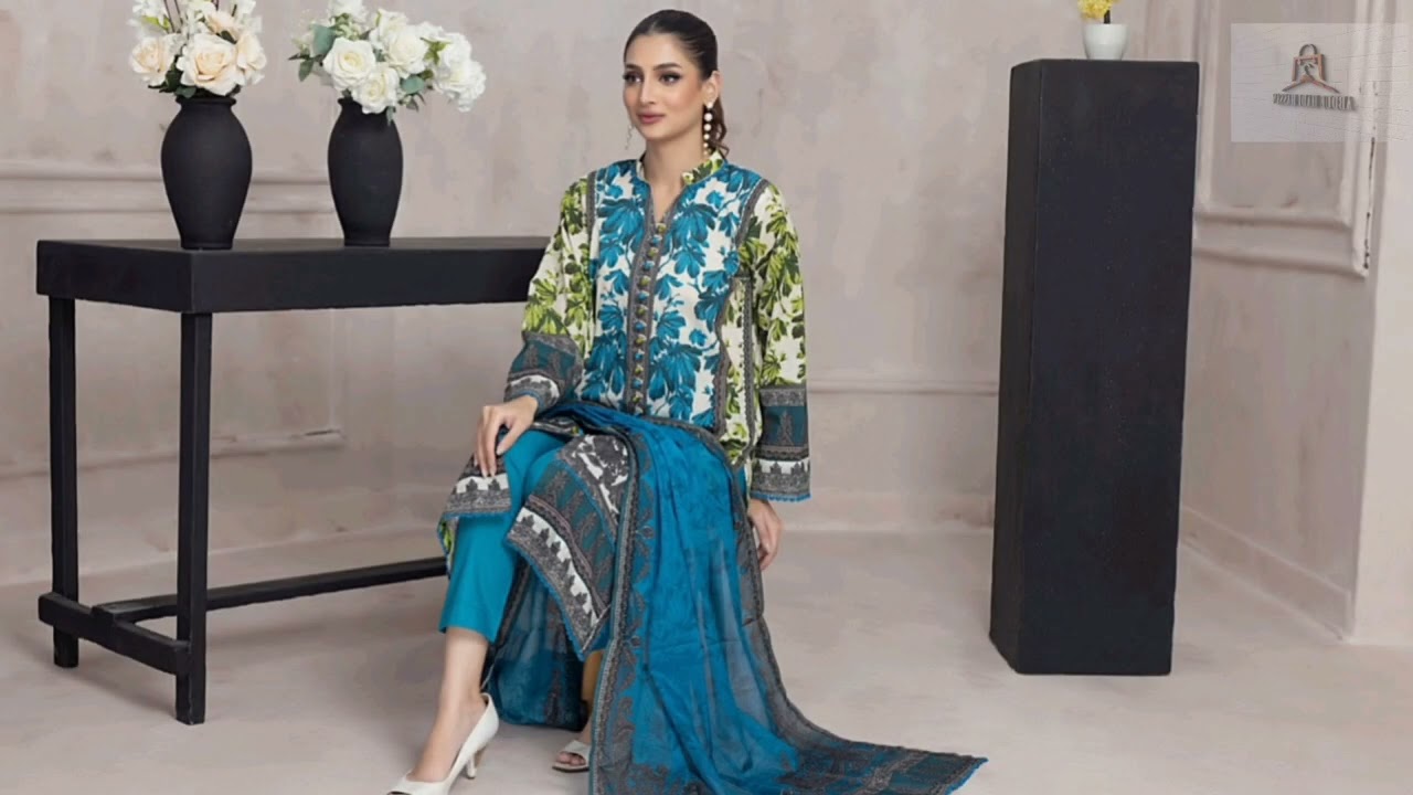 3pices Printed ky Khoobsurat Designs | Winter Collection | Online Shopping | Abdul Hadi Hassan