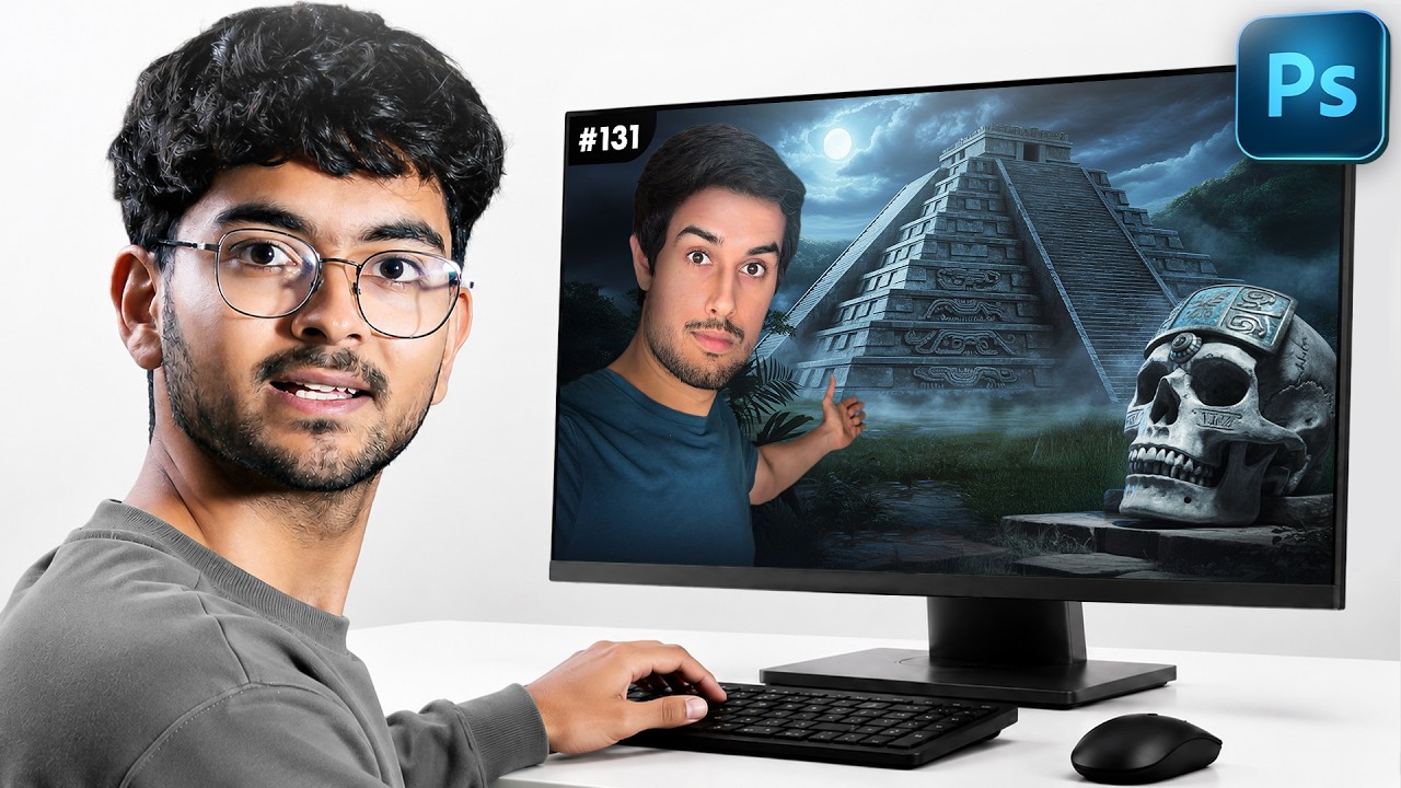 I redesigned thumbnail of Dhruv Rathee