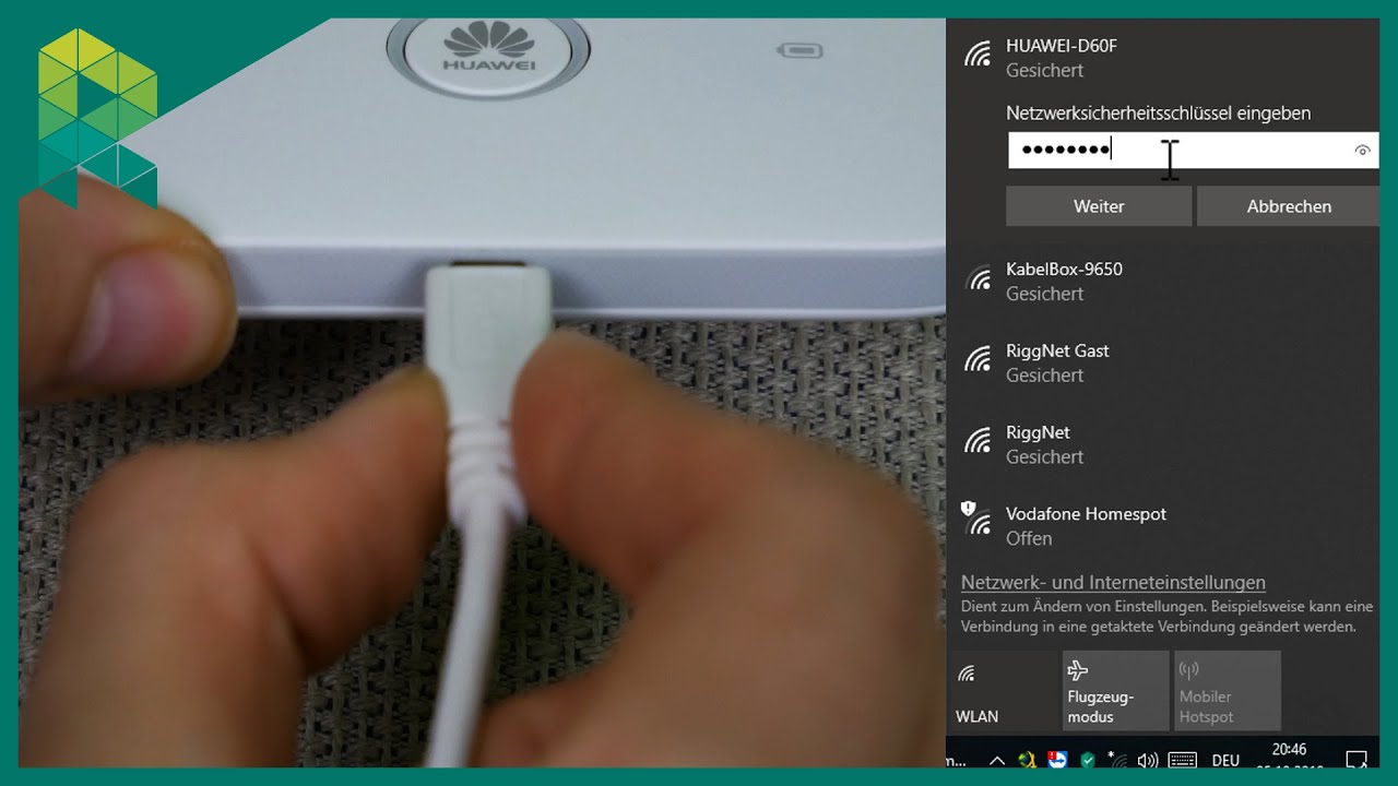 Huawei E5573 einrichten: Verbindung herstellen via Kabel & WLAN (PC) 📶 MOBILFUNK