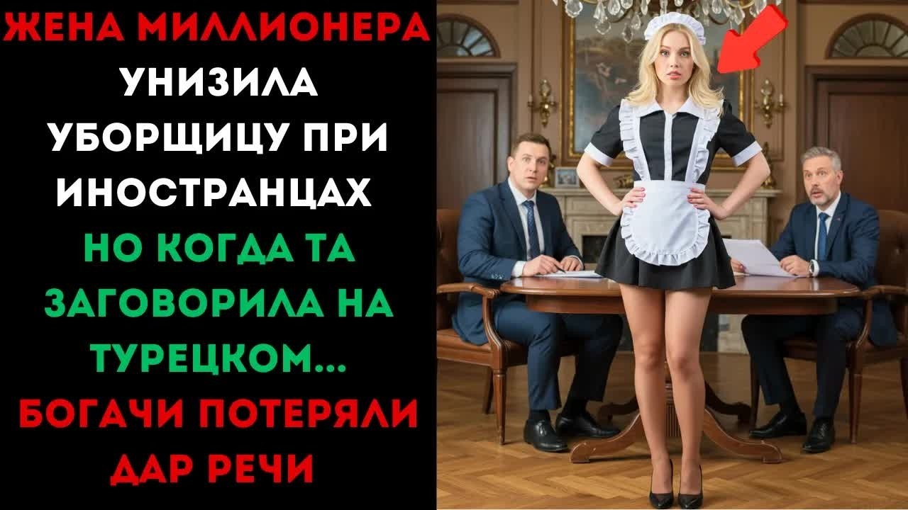Миллионеры были в шоке. Во время заключения важной сделки, уборщица заговорила на турецком языке.