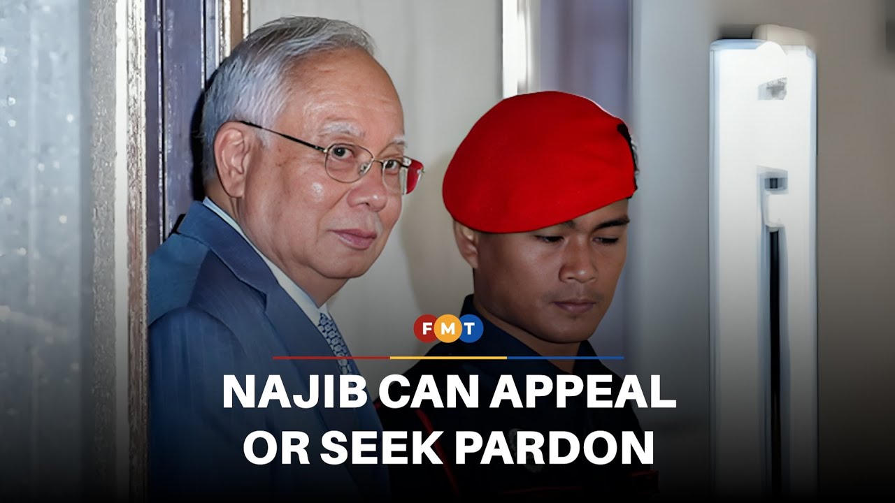 Najib has option to seek pardon or appeal 1MDB conviction, say lawyers