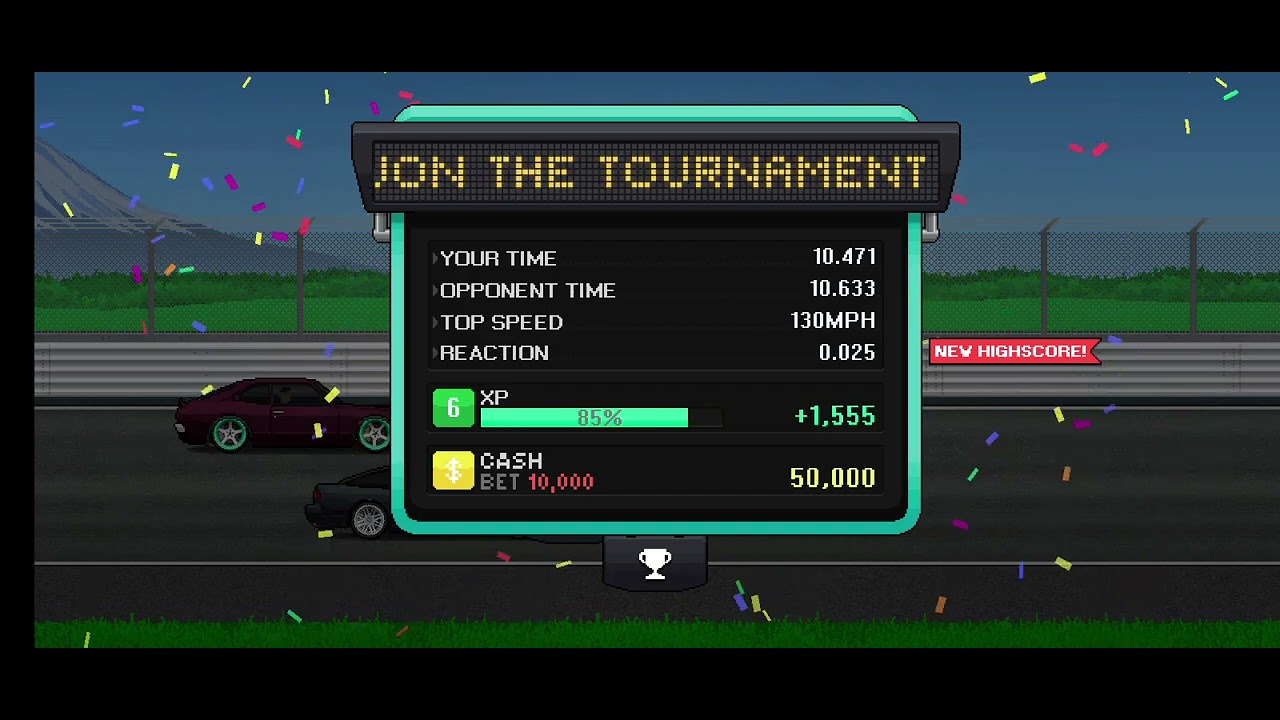 My first win in a tournament in poxel racers