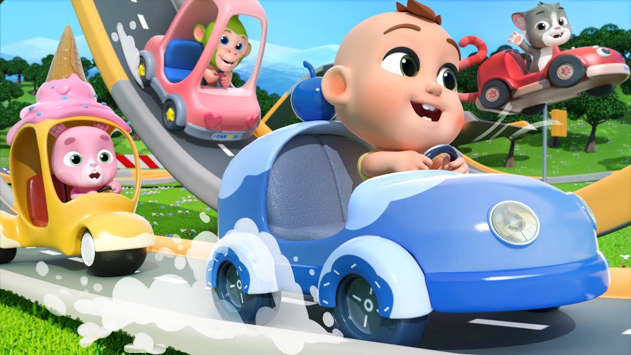 Lagu Mobil Finger Family + Lebih Lagu Anak Belajar | Lalafun Bahasa Indonesia