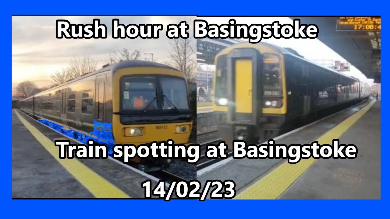 Rush hour at Basingstoke  - Trains at Basingstoke part 2 - JamezPlayzGamez
