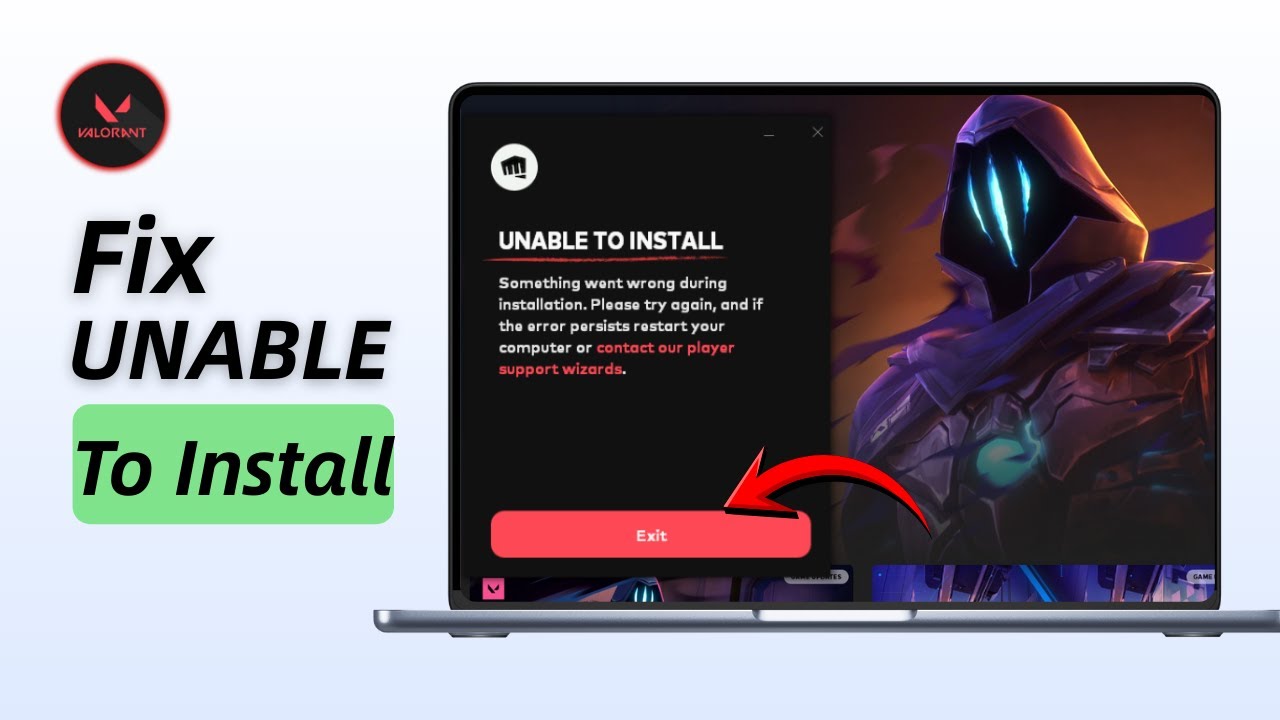 UNABLE TO INSTALL VALORANT [FIXED] | Valorant Something Went Wrong During Installation Problem