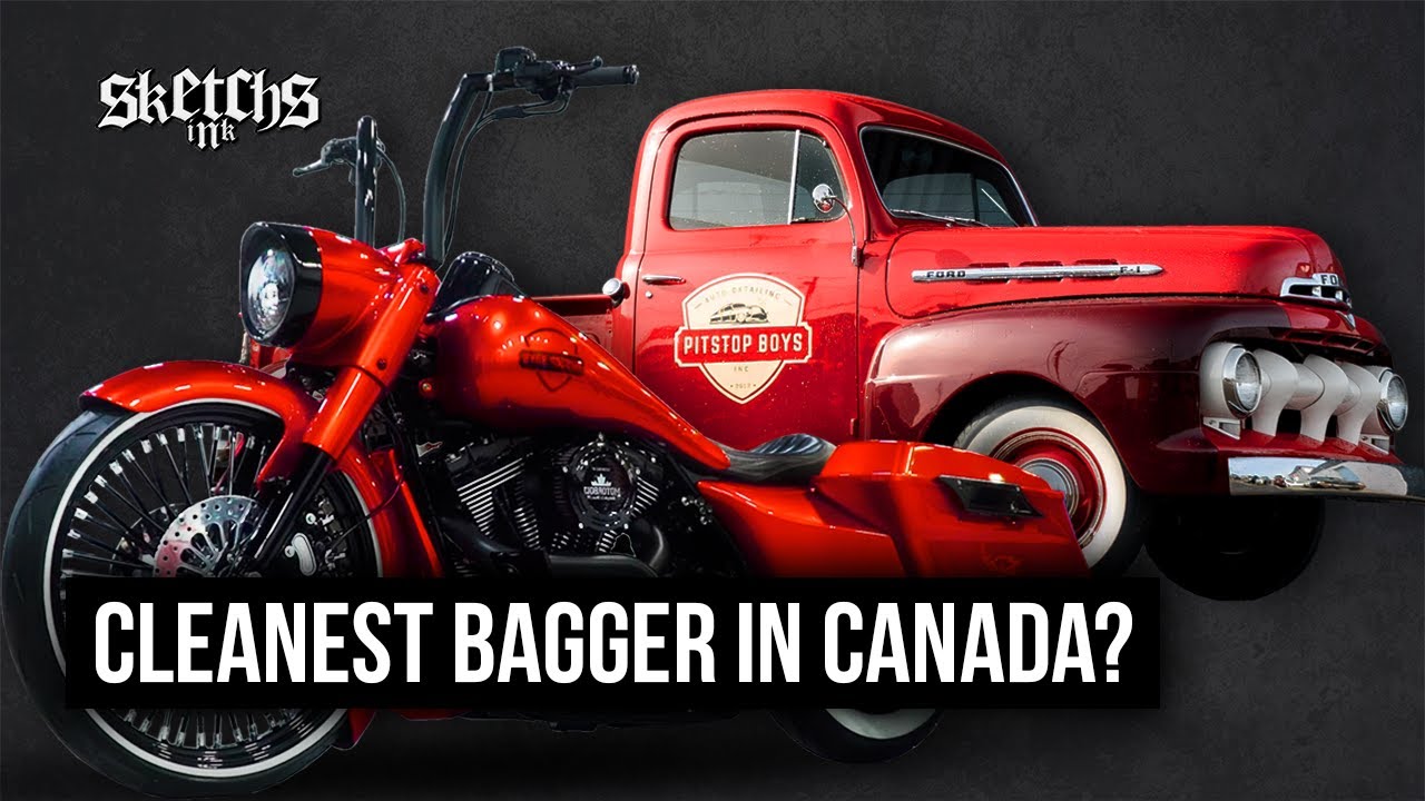 CLEANEST Bagger In Canada? Sketchs Ink | Motorbolt | Pitstop Boys Inc.