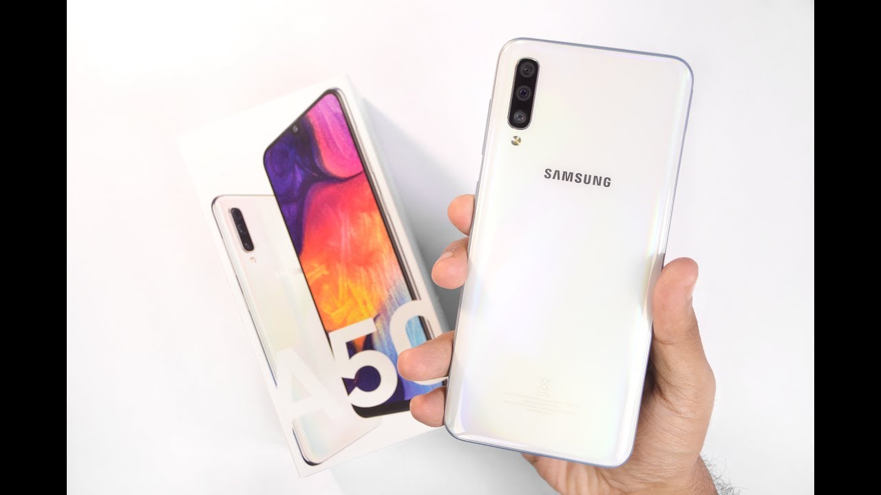 Samsung Galaxy A50 Unboxing & Hands on Review - White Color | Camera Samples 🔥