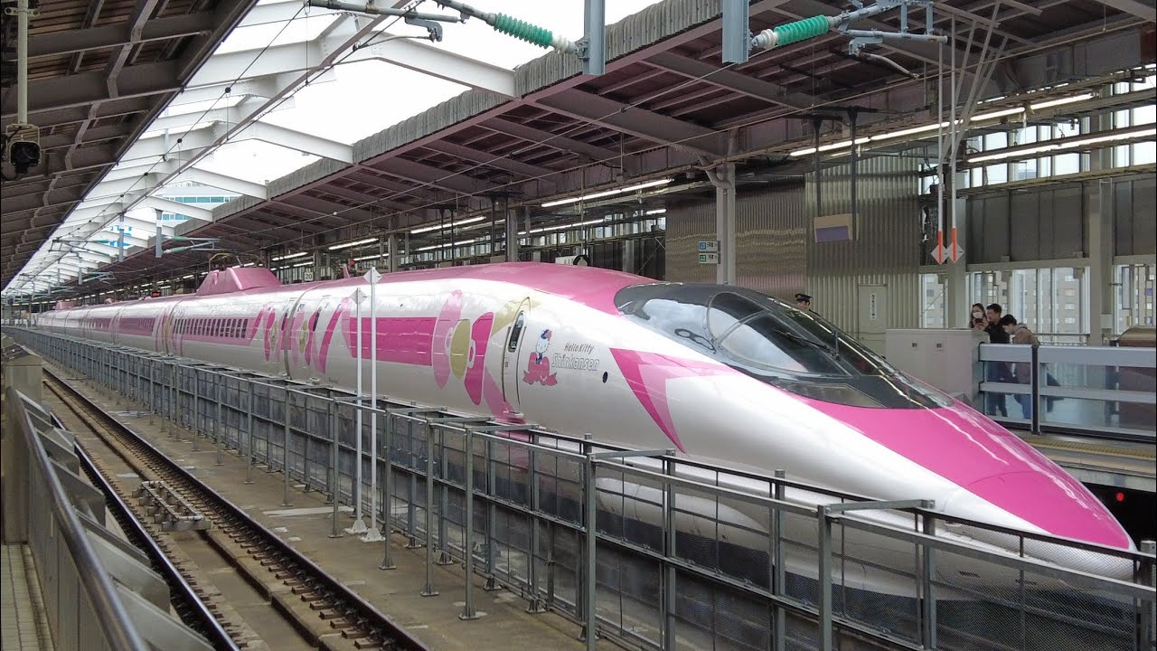 Watching Japanese Unique Bullet Trains in Osaka (Shinkansen)