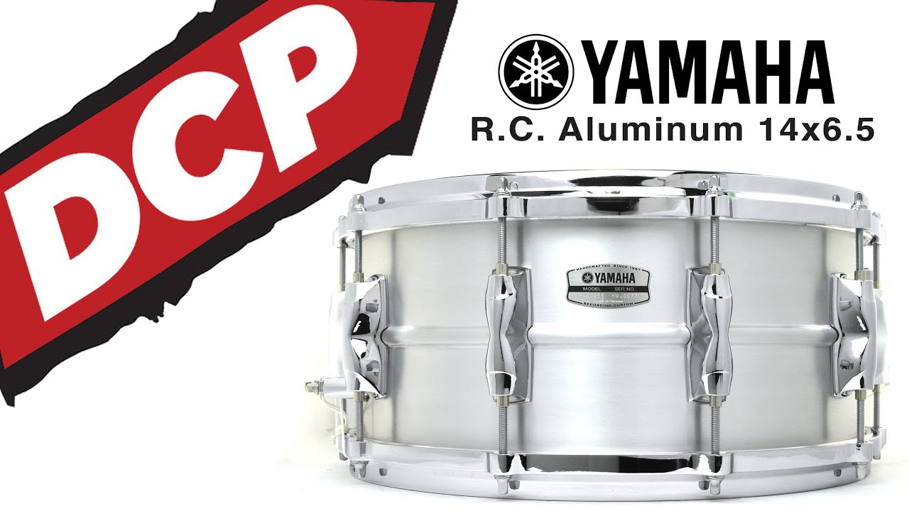 Малый барабан Yamaha Recording Custom из алюминия, размер 14x6,5 дюймов.