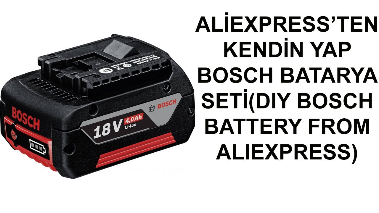 Aliexpress' TEN  KENDİN YAP BATARYA (DIY BOSCH BATTERY FROM ALIEXPRESS) BAT618 #repair #diy #bosch