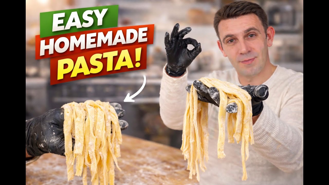 Karbonara so domashna pasta shto mora da ja probate | Carbonara with Fresh Pasta You Must Try