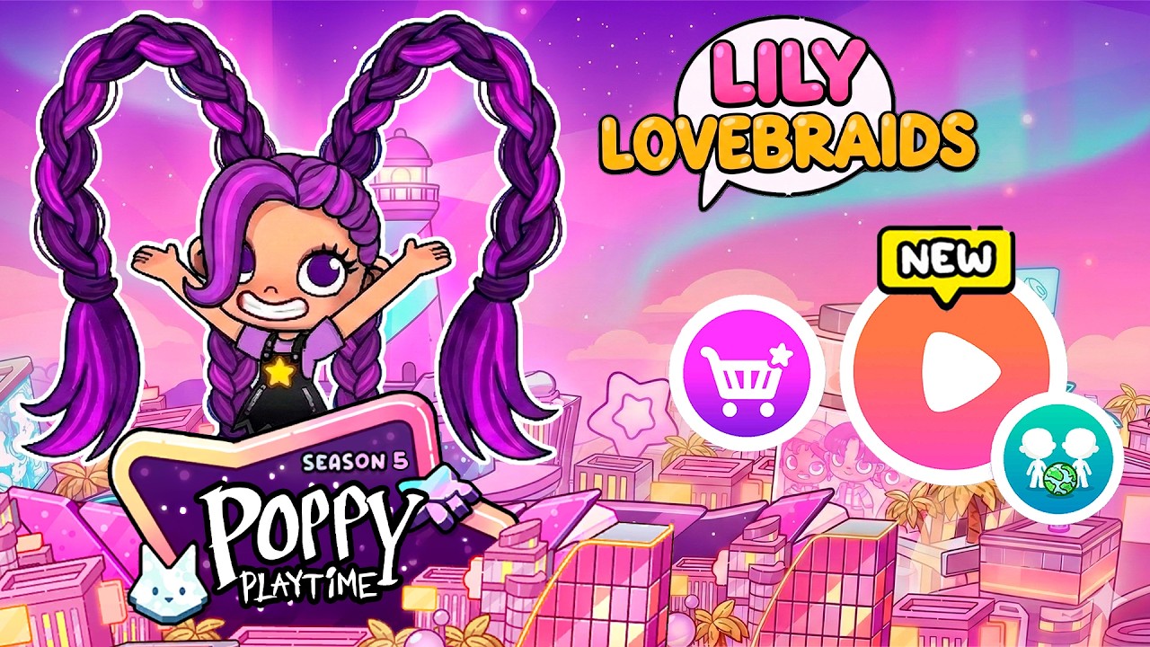 LILY LOVEBRAIDS de POPPY PLAYTIME INVADE Avatar World 💜✨