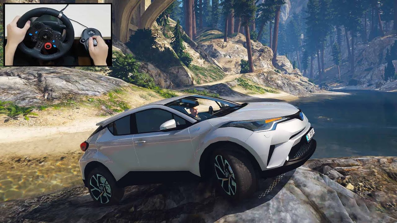 GTA 5 Toyota C-HR | Realistic Offroading - Grand Theft Auto V - Logitech g29 gameplay