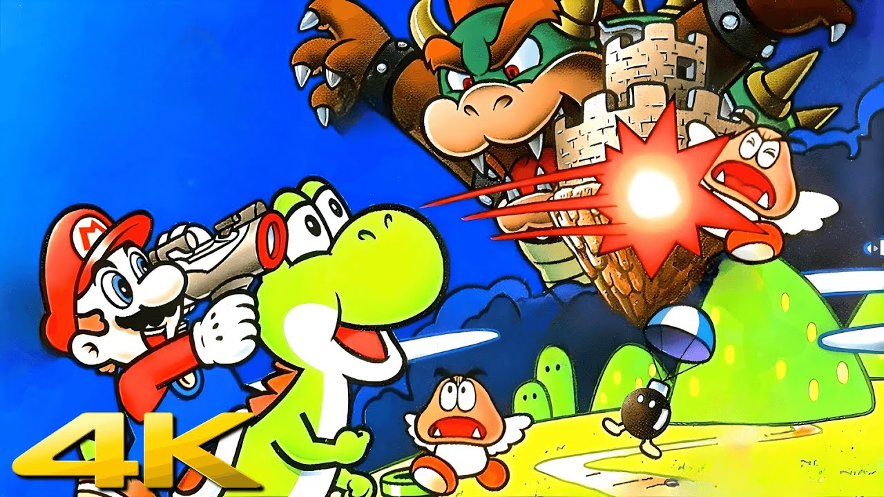 ⭐ YOSHI'S SAFARI | 4K/60ᶠᵖˢ | SNES #walkthrough #longplay #playthrough