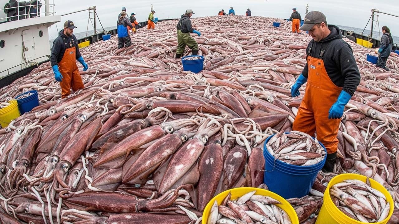 É Assim Que Um Grupo De Pescadores Pega Milhões De Lulas Todos Os Dias Com Facilidade