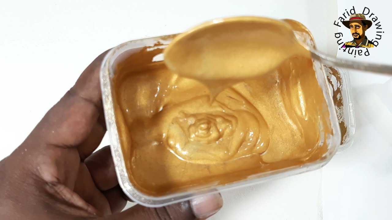 How to make golden color mixing for beginner || fabric painting tutorial