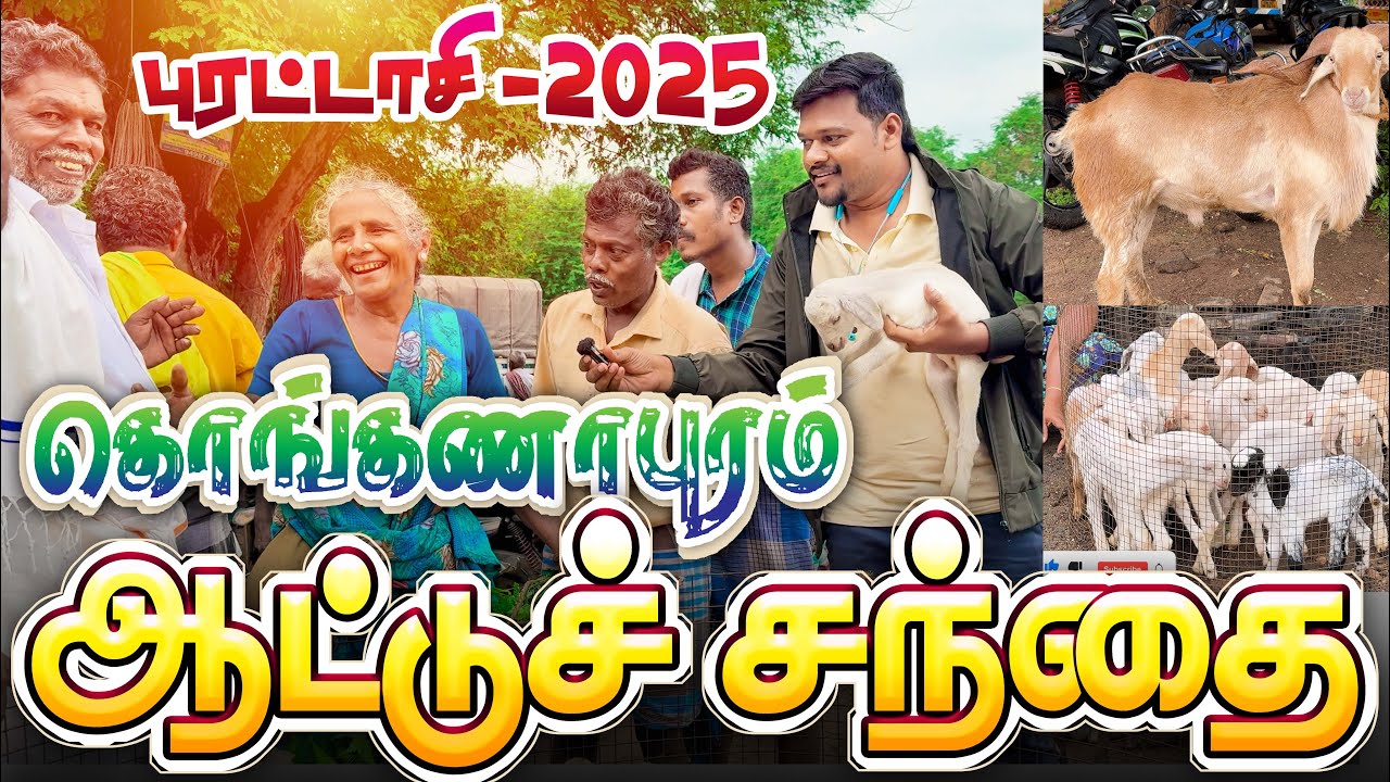 Konganapuram Goat Market  | veejayLifestyle #goatfarming #ஆட்டுச்சந்தை