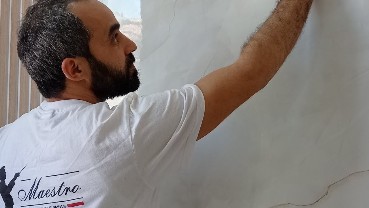 ستيكو رخامي- شاهد كيفية العمل. عمل جديد إبداع لا متناهي Stucco 1000