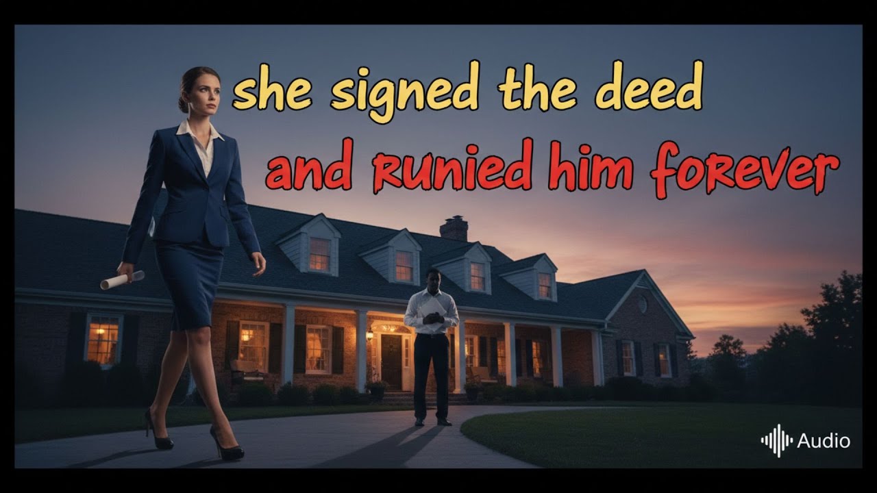 SHE SIGNED THE DEED, AND BURIED HIM IN DEBT