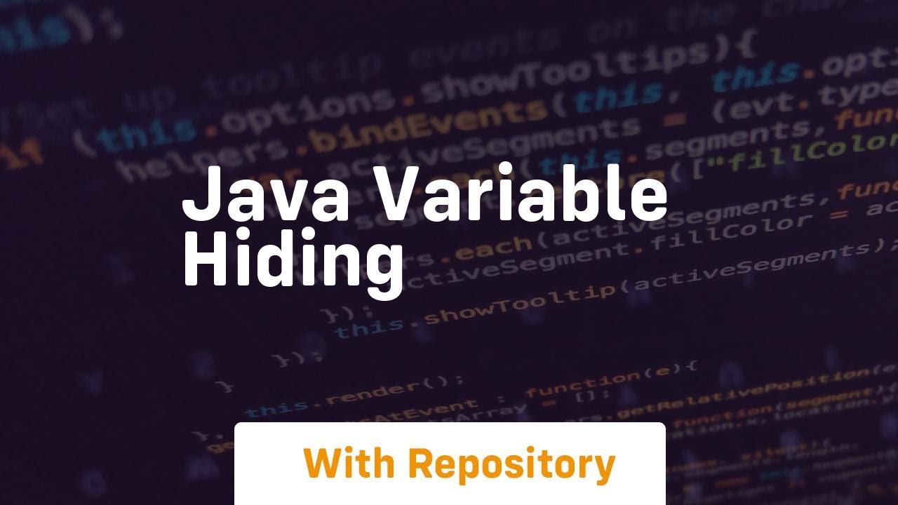 java variable hiding