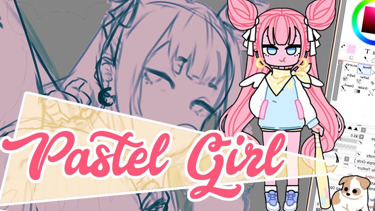 PASTEL GIRL CHALLENGE [Bee Natsu] [Paint tool sai 2] #PastelGirlChallenge
