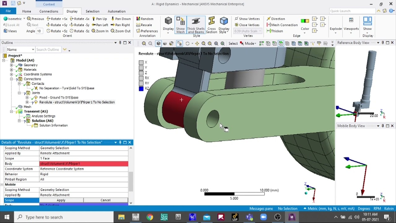 Aircraft Nose Landing Gear Simulation