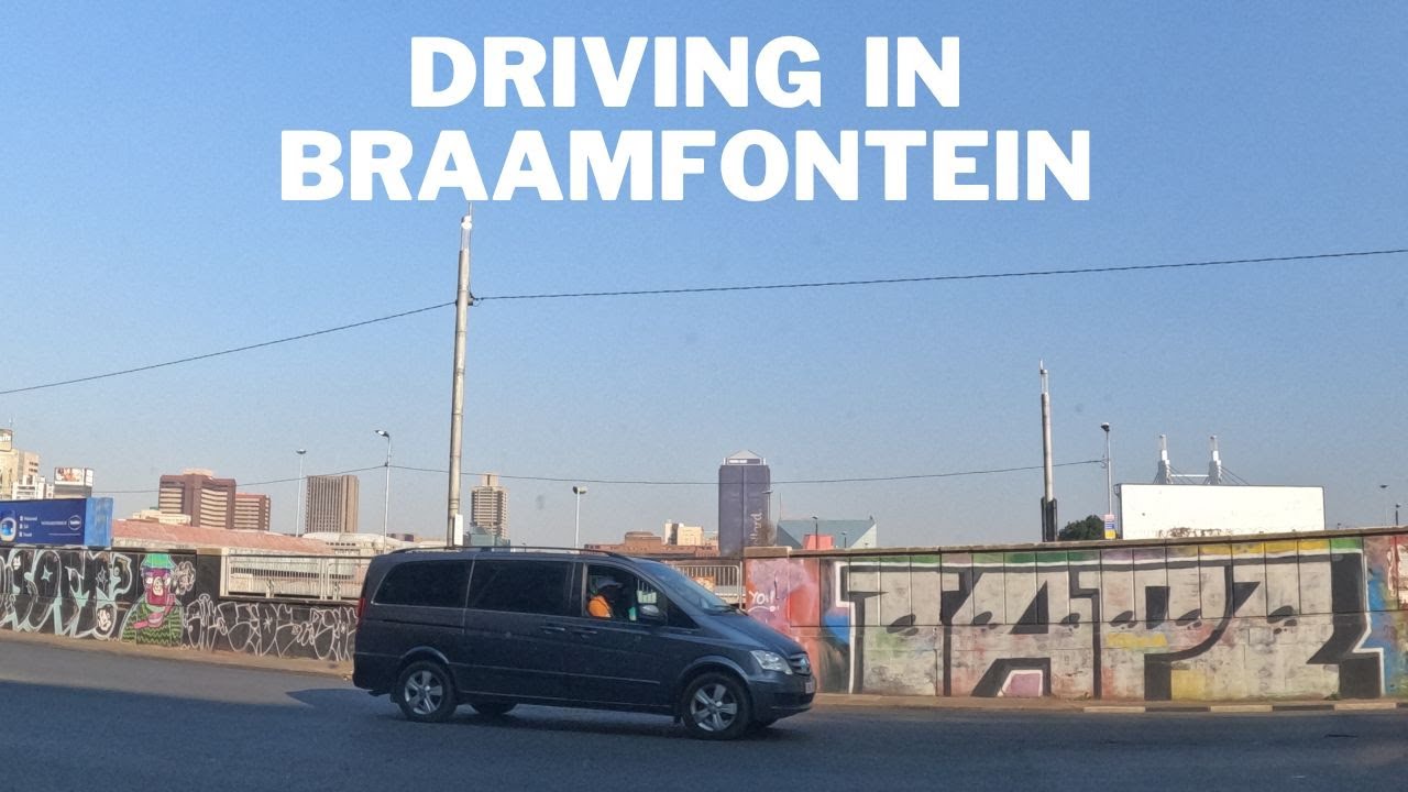 Braamfontein - Saturday afternoon drive - Johannesburg South Africa